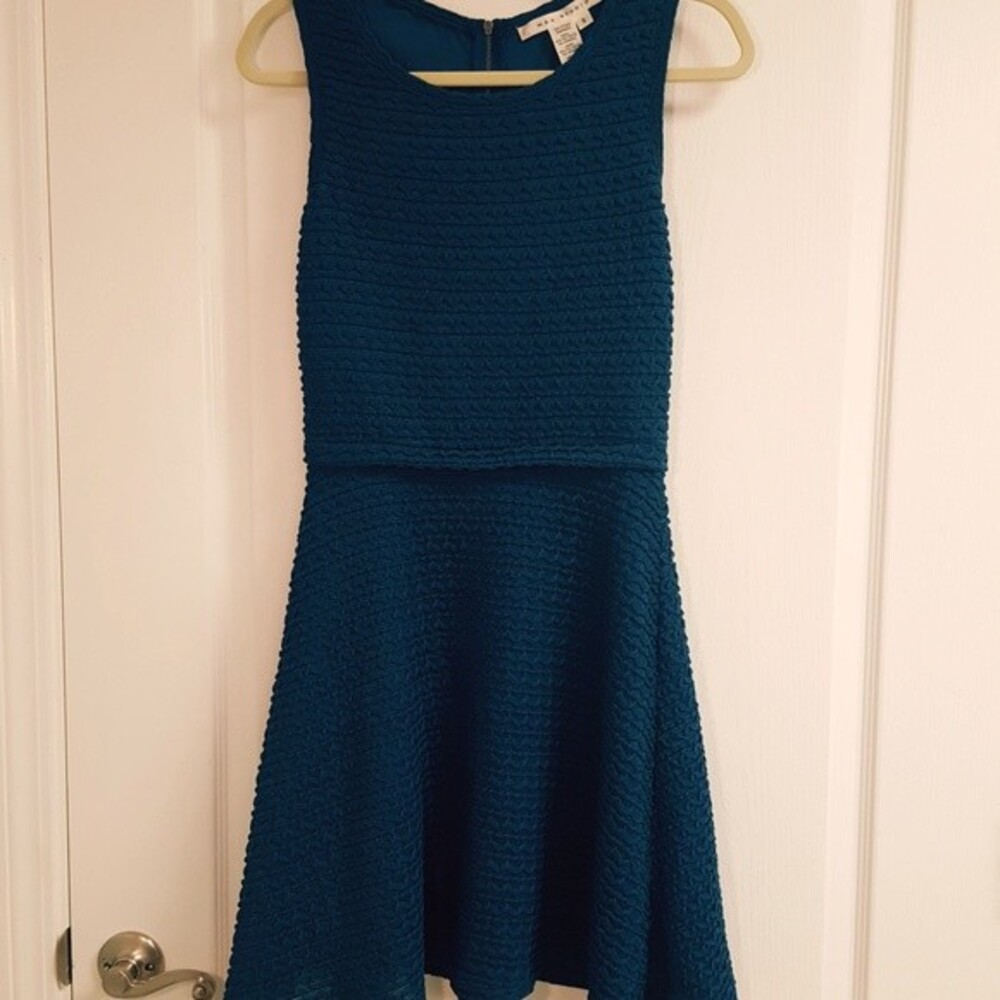 Max Studio Teal Textured Dress